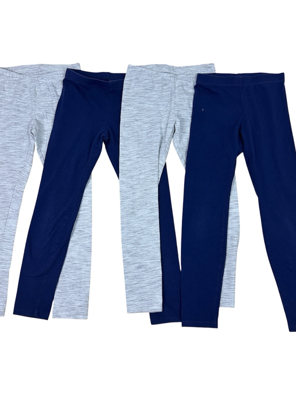 Cat & Jack Navy and Light Gray Kids Leggings Lot of 4